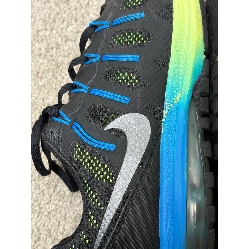 Nike Air Max Dynasty Mens Running Shoes Black Blue Volt 829711-007 Size 12 - Picture 10 of 14